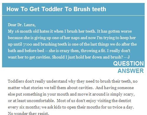 Get Toddler To Brush teeth