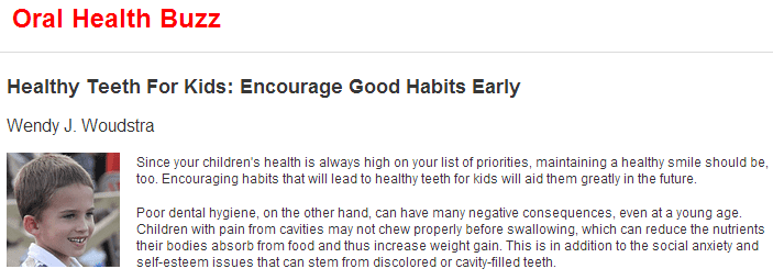 Healthy Teeth for Kids-Encourage Good Habits Early